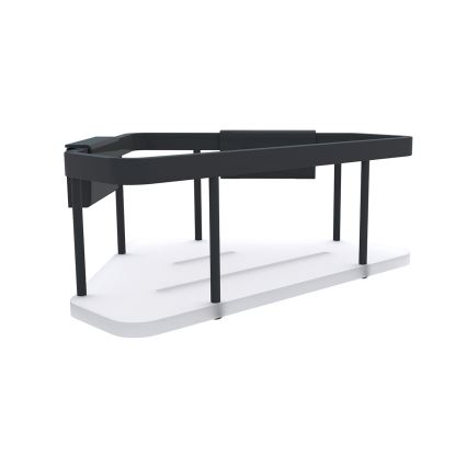 NIMCO Ki-14003-B-90 - Nástenná polica do sprchy KIBO matná čierna/biela