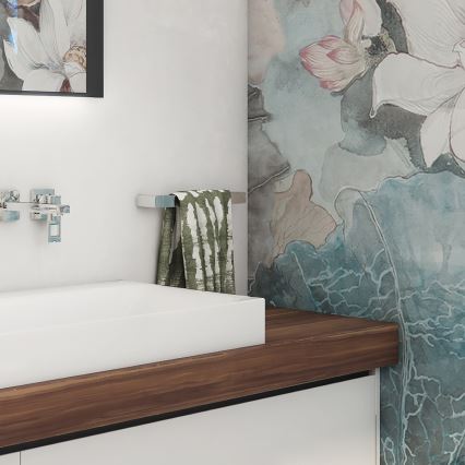 NIMCO MA 29046-26 - Nástenný vešiak na uteráky MAYA 46 cm lesklý chróm