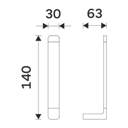 NIMCO MA 29055R-26 - Držiak toaletného papiera MAYA lesklý chróm