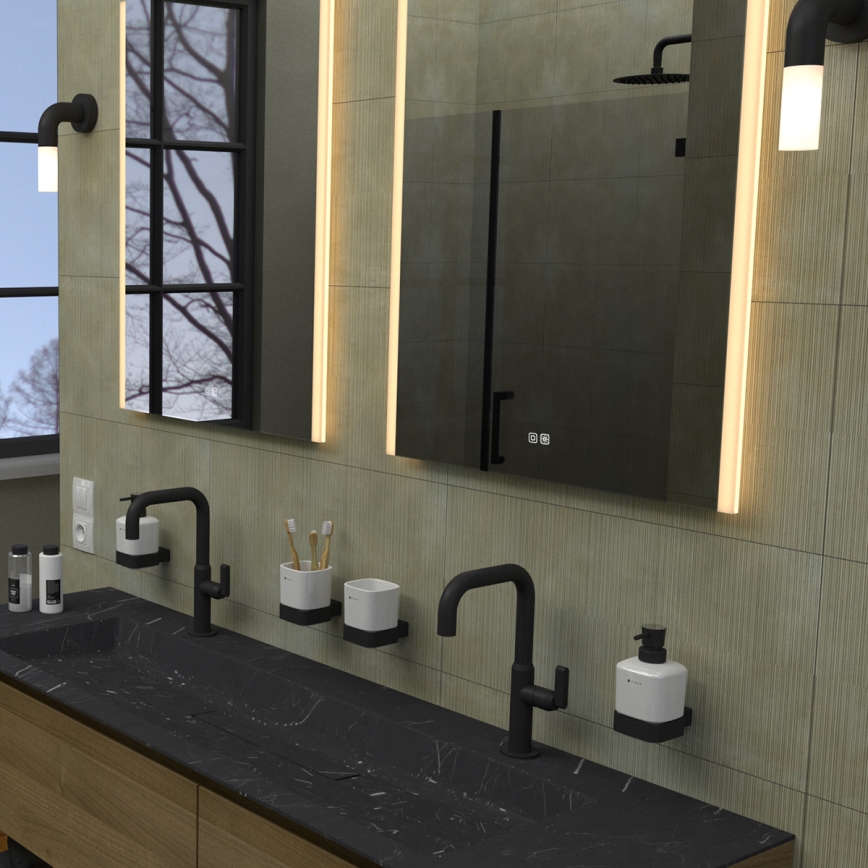 NIMCO ZP 11001VX - LED stmievateľné kúpeľňové podsvietené zrkadlo LED/21W/230V 3000-6500K 70x50 cm IP44