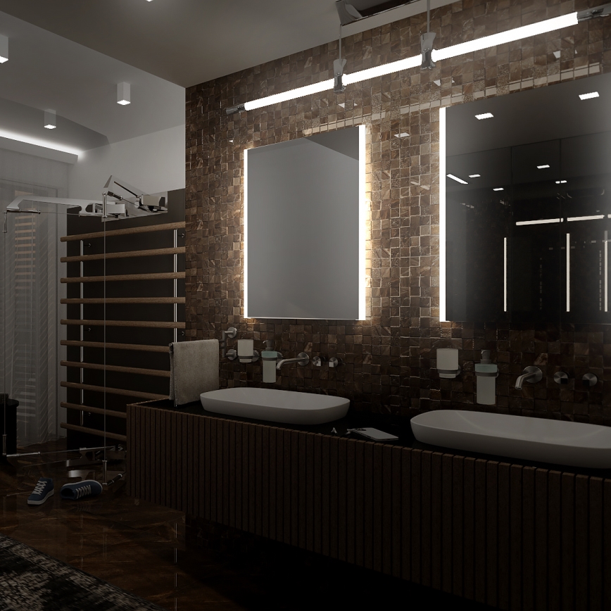 NIMCO ZP 11002 - LED Kúpeľňové podsvietené zrkadlo LED/24W/230V 6500K 80x60 cm IP44
