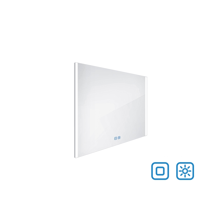 NIMCO ZP 11003V - LED Stmievateľné kúpeľňové podsvietené zrkadlo LED/21W/230V 3000-6500K 70x80 cm IP44