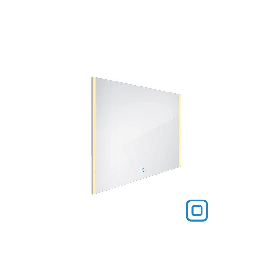 NIMCO ZP 11003V - LED Stmievateľné kúpeľňové podsvietené zrkadlo LED/21W/230V 3000-6500K 70x80 cm IP44