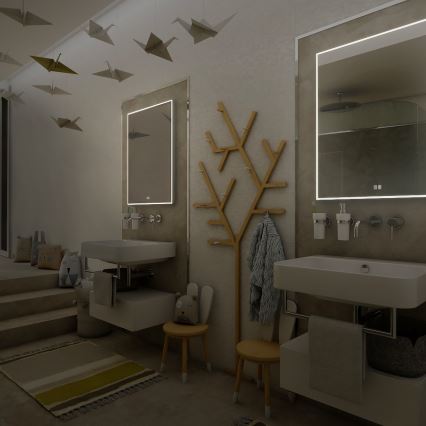 NIMCO ZP 13002VX - LED Stmievateľné kúpeľňové podsvietené zrkadlo LED/41W/230V 3000-6500K 80x60 cm IP44