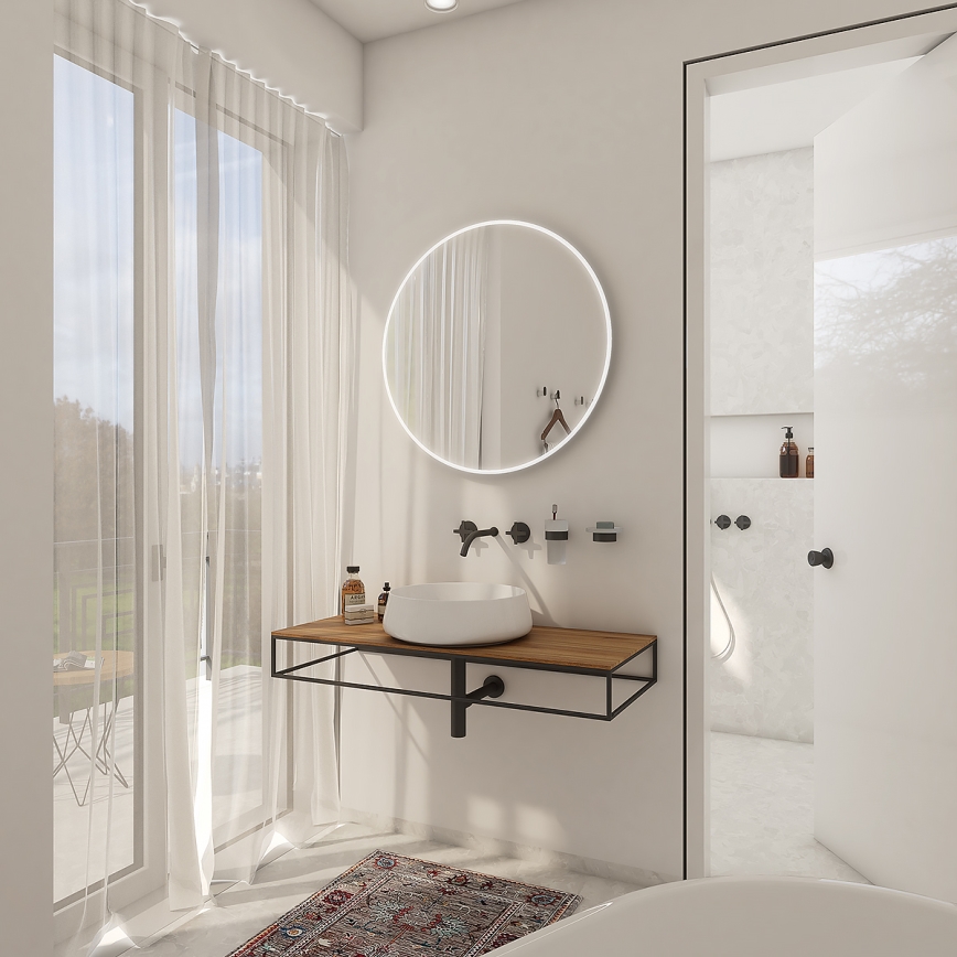 NIMCO ZP 26000R - LED Kúpeľňové podsvietené zrkadlo LED/26W/230V 6500K pr. 60 cm IP44