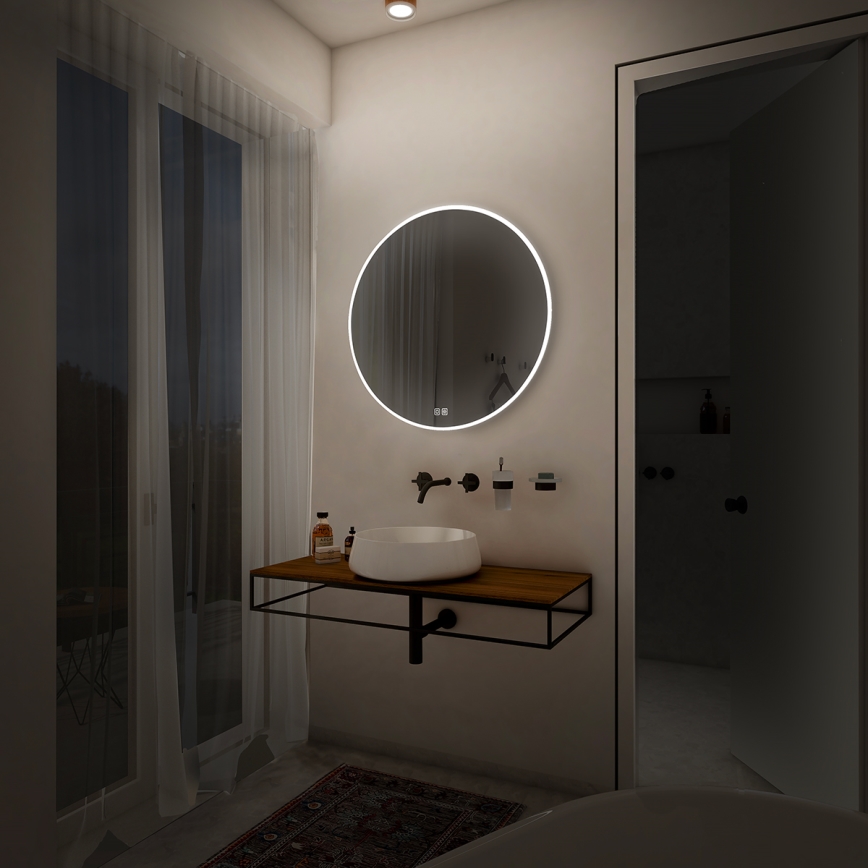 NIMCO ZP 26000RVX - LED stmievateľné podsvietené kúpeľňové zrkadlo LED/26W/230V 3000-6500K priemer 60 cm IP44