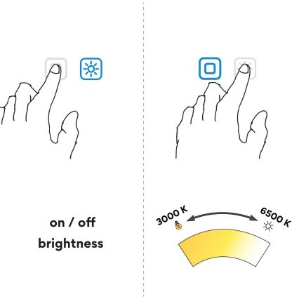 NIMCO ZP 26000RVX - LED stmievateľné podsvietené kúpeľňové zrkadlo LED/26W/230V 3000-6500K priemer 60 cm IP44