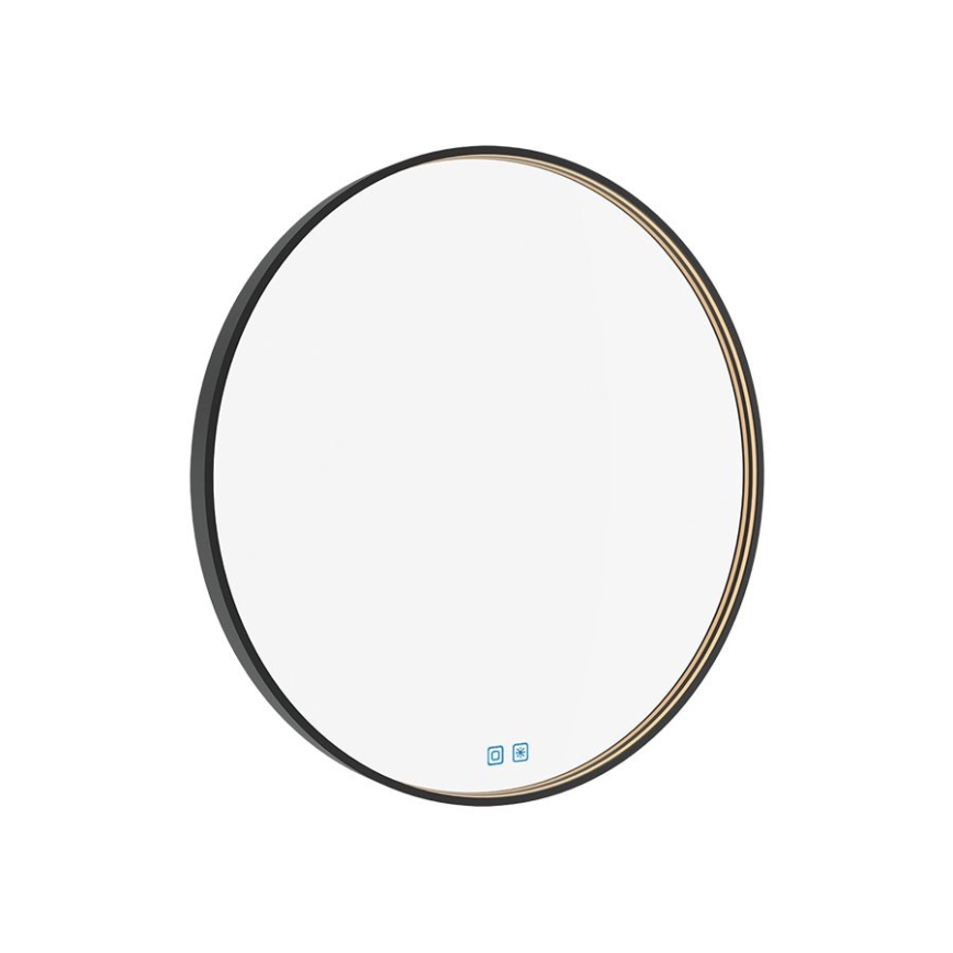 NIMCO ZPC 31000RVX-90 - LED Stmievateľné kúpeľňové podsvietené zrkadlo LED/20W/230V 3000-6500K pr. 60 cm matná čierna IP44