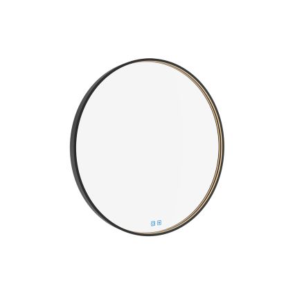 NIMCO ZPC 31001RVX-90 - LED Stmievateľné kúpeľňové podsvietené zrkadlo LED/22W/230V 3000-6500K pr. 70 cm matná čierna IP44
