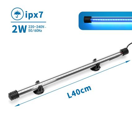 Nobleza - LED osvetlenie do akvária LED/2W/230V IPX7 40 cm