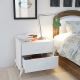 Nočný stolík ANDAZ 58,6x60 cm biela