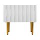 Nočný stolík ARCOS 46x50 cm biela/zlatá