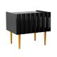Nočný stolík ARCOS 46x50 cm čierna/zlatá