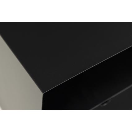 Nočný stolík BEKIM s možnosťou montáže na stenu, čierny