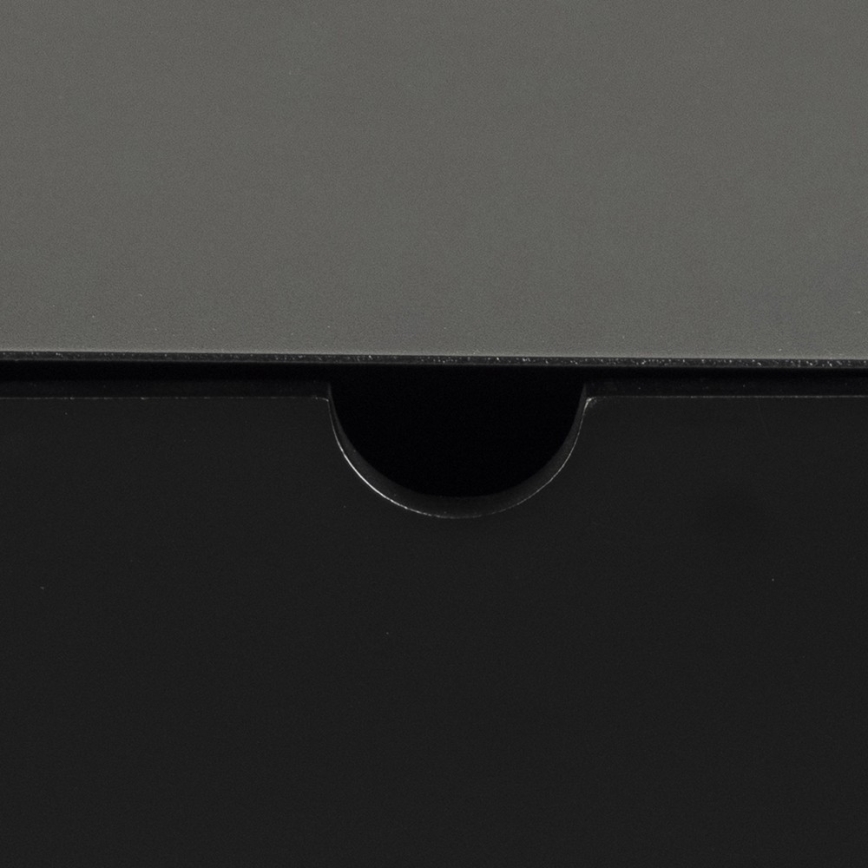 Nočný stolík BEKIM s možnosťou montáže na stenu, čierny