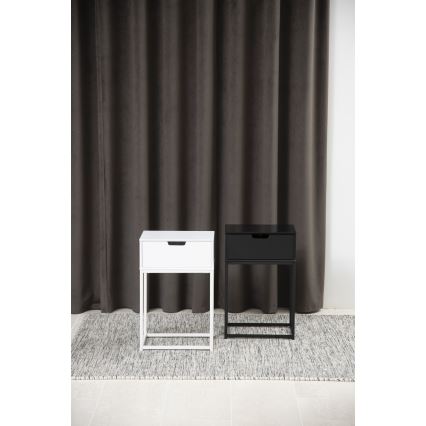 Nočný stolík CARLY biely