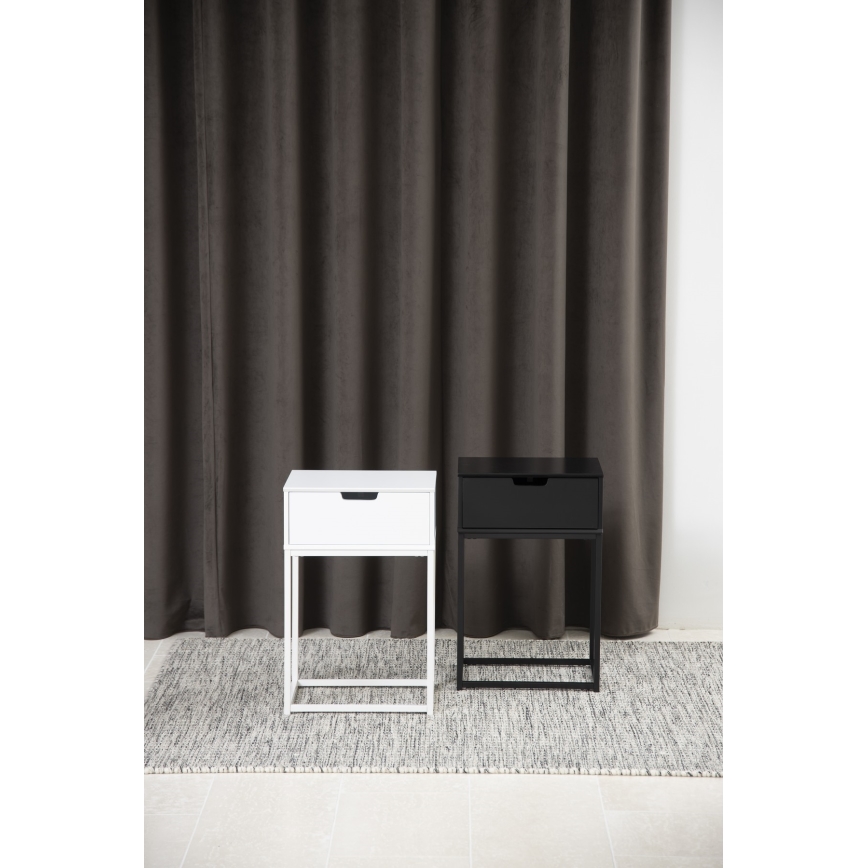 Nočný stolík CARLY biely