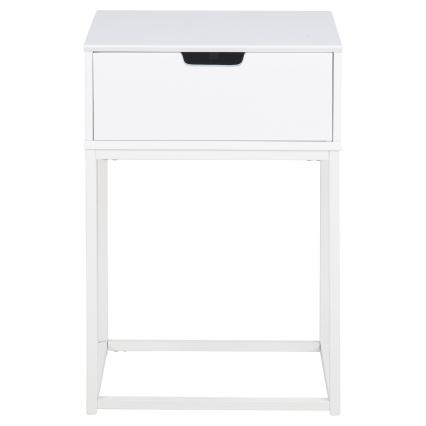 Nočný stolík CARLY biely