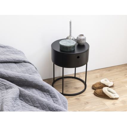 Nočný stolík COLUM čierny