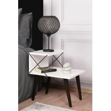 Nočný stolík CROSS 55x50 cm biela