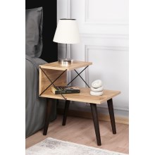 Nočný stolík CROSS 55x50 cm hnedá