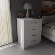 Nočný stolík DIVA 74x55 cm biela