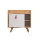 Nočný stolík DOPO 55x50 cm béžová/biela
