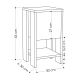 Nočný stolík EMA 55x30 cm biela/béžová