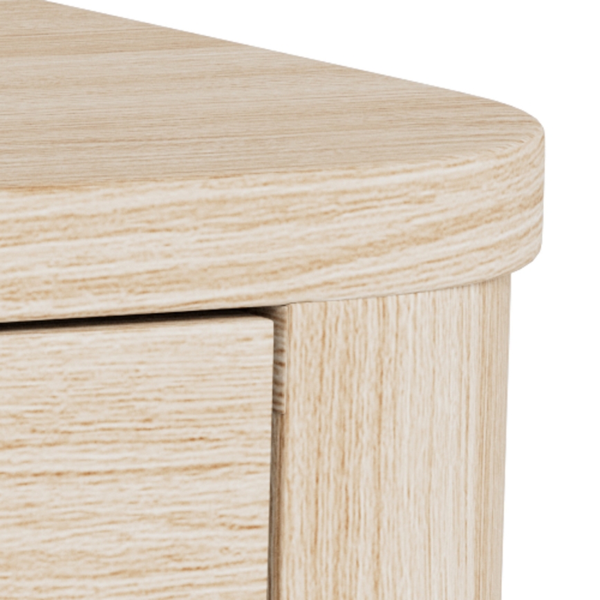Nočný stolík MADERA 46x30 cm biely dub