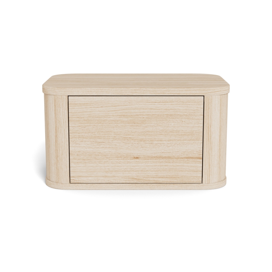 Nočný stolík MADERA 46x30 cm biely dub