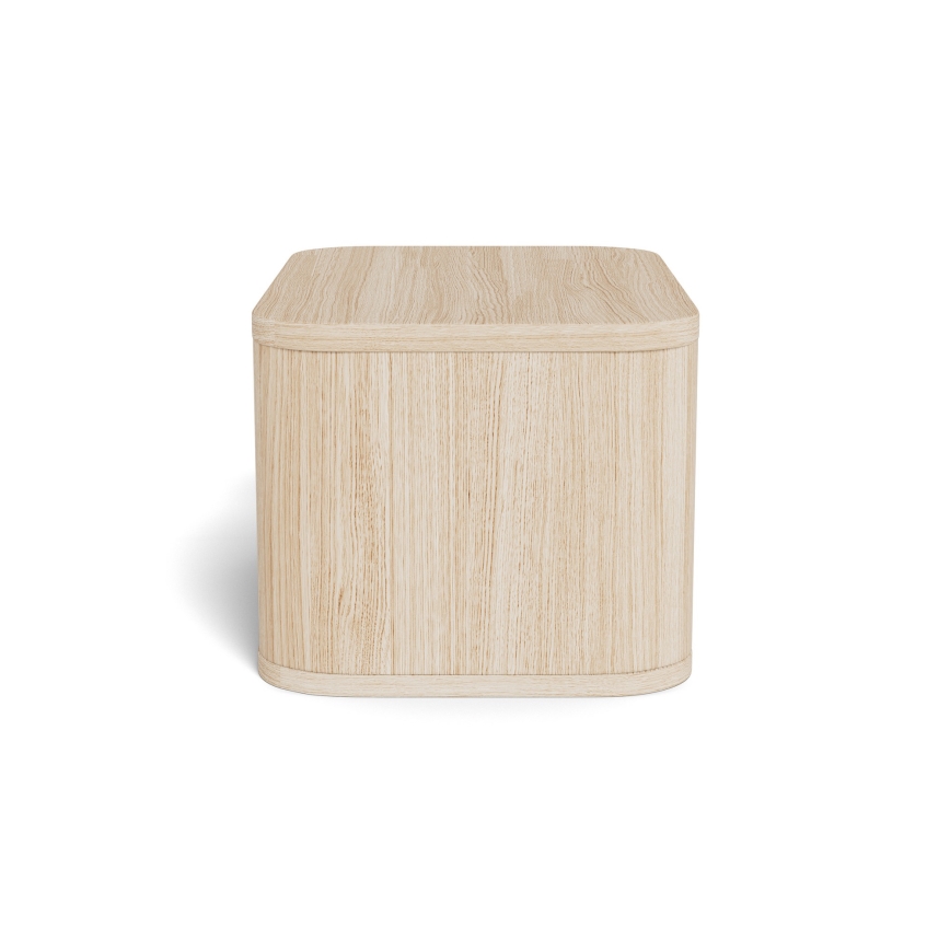 Nočný stolík MADERA 46x30 cm biely dub