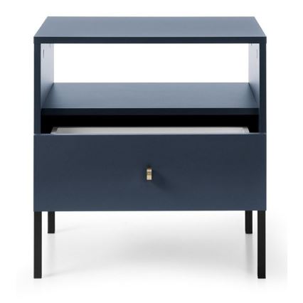 Nočný stolík MONO 56x54 cm modrá