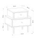 Nočný stolík NADIA 40x45 cm hnedá