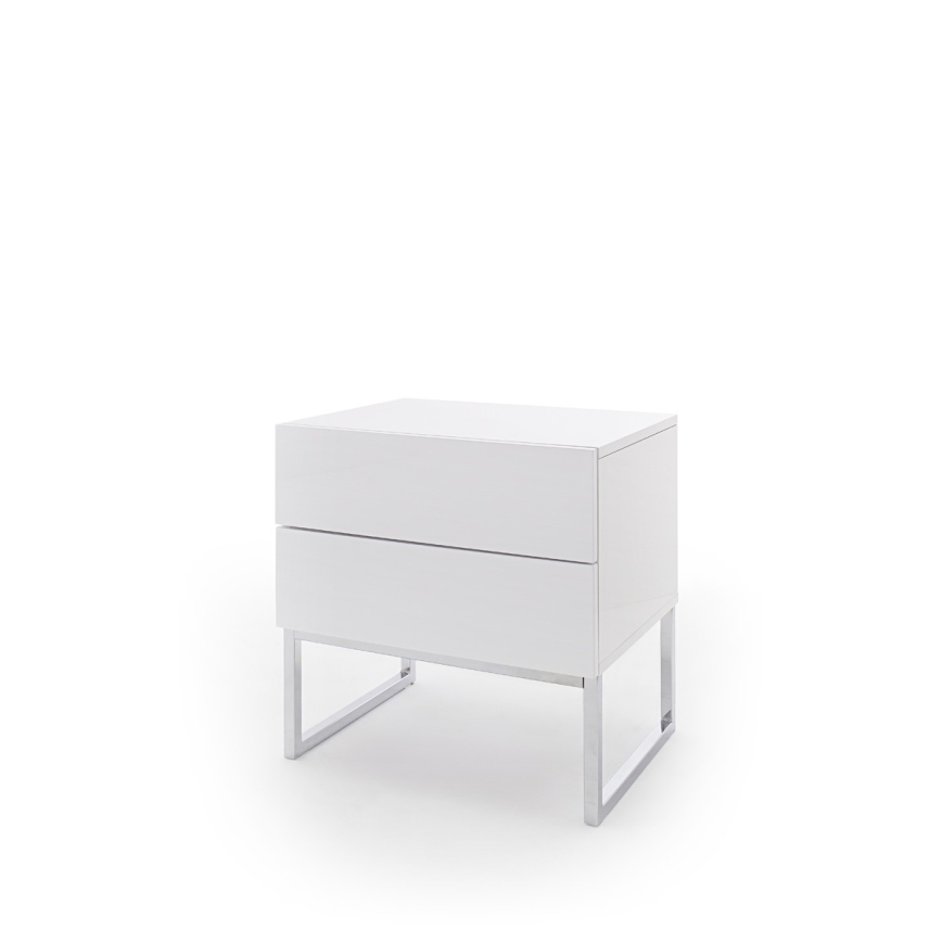 Nočný stolík ROCKY biely