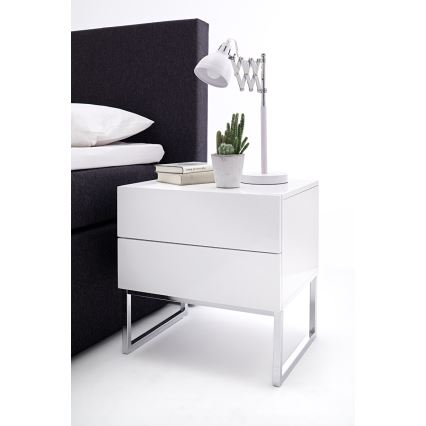 Nočný stolík ROCKY biely