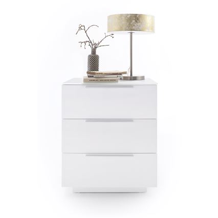 Nočný stolík ROCKY XXL biely