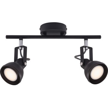 Nordlux - Bodové svietidlo ASLAK 2xGU10/35W/230V čierna