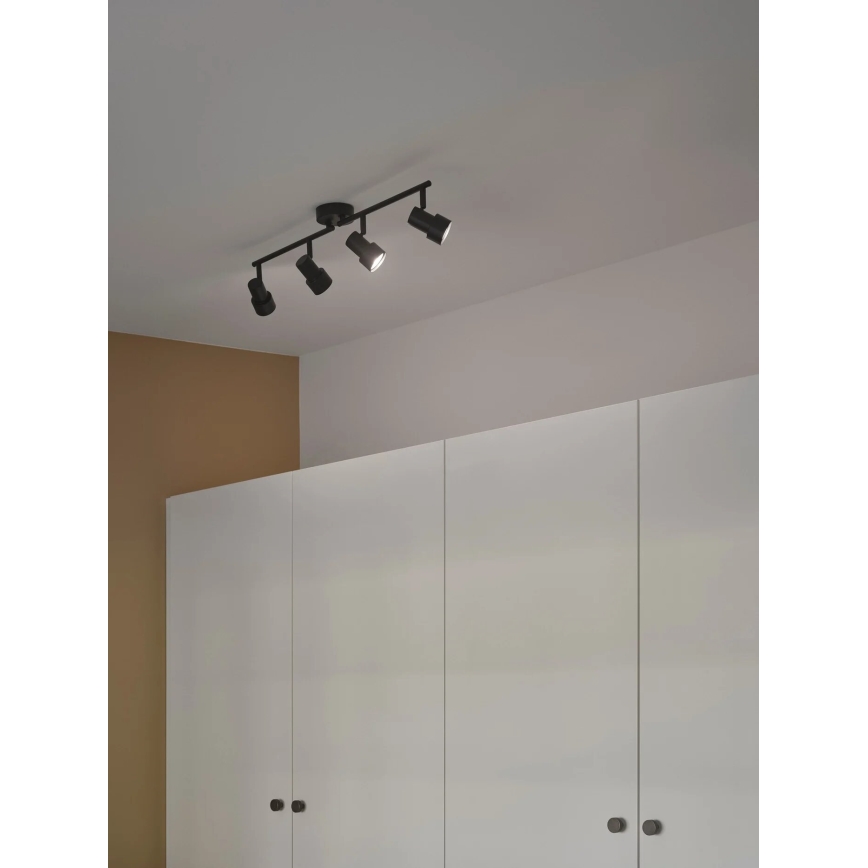 Nordlux - Bodové svietidlo BOSTON 4xGU10/5W/230V čierna