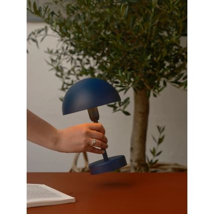 Nordlux - LED stmievateľná nabíjacia dotyková vonkajšia stolová lampa ELLEN LED/2,8W/3,7V 2200 mAh IP44 modrá