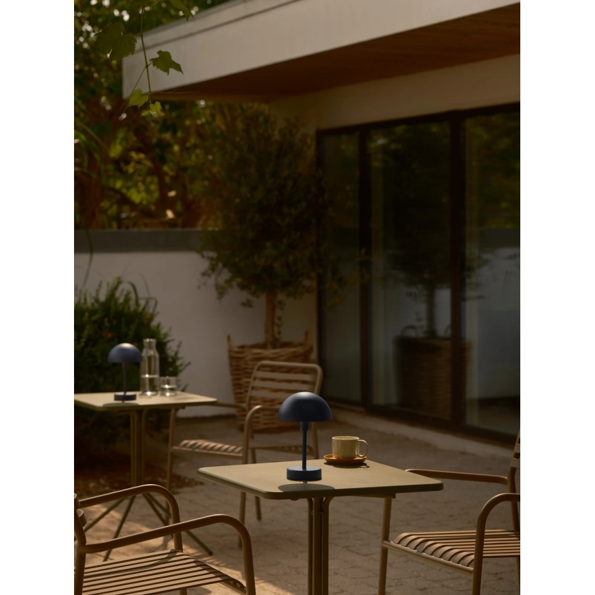 Nordlux - LED stmievateľná nabíjacia dotyková vonkajšia stolová lampa ELLEN LED/2,8W/3,7V 2200 mAh IP44 modrá