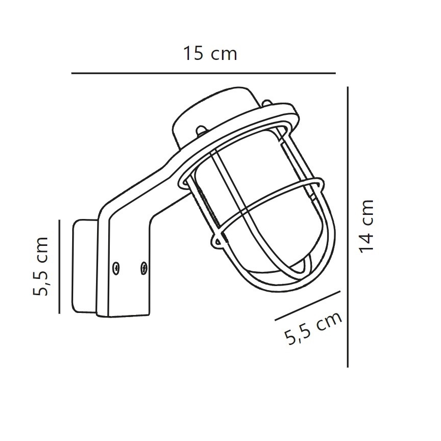 Nordlux - Kúpeľňové nástenné svietidlo MARINA 1xG9/40W/230V IP44 čierna