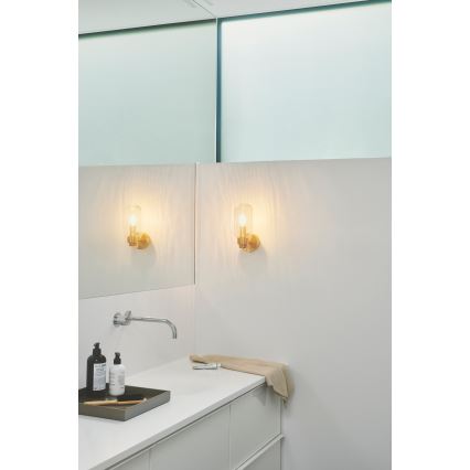 Nordlux - Kúpeľňové nástenné svietidlo TUTAN 1xE14/25W/230V IP44 mosadz
