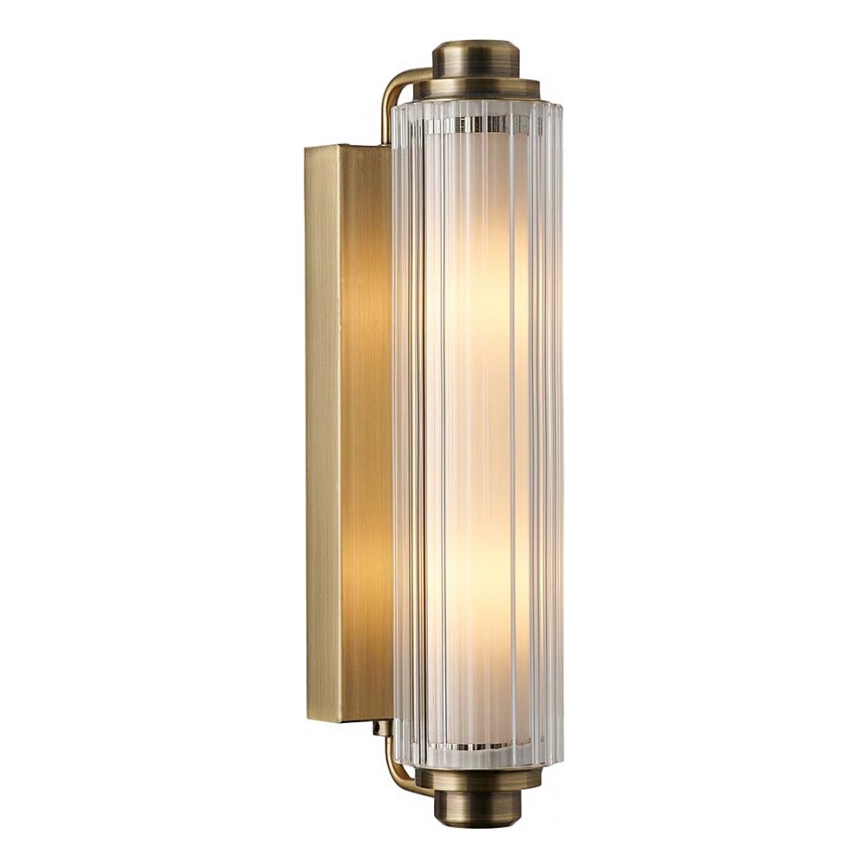 Nordlux - Kúpeľňové osvetlenie na zrkadlo NIMAL 2xE14/25W/230V IP44 mosadz