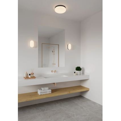 Nordlux - Kúpeľňové stropné svietidlo FOAM 2xE27/55W/230V IP44 čierna
