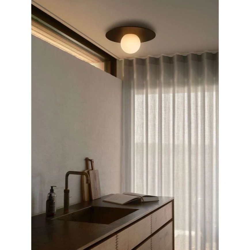 Nordlux - Kúpeľňové stropné svietidlo SIONA 1xE27/60W/230V IP44 čierna