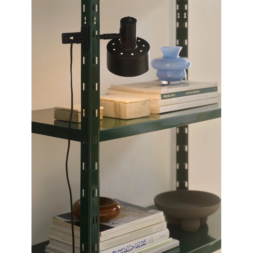 Nordlux - Lampa s klipom MATIS 1xE27/15W/230V čierna