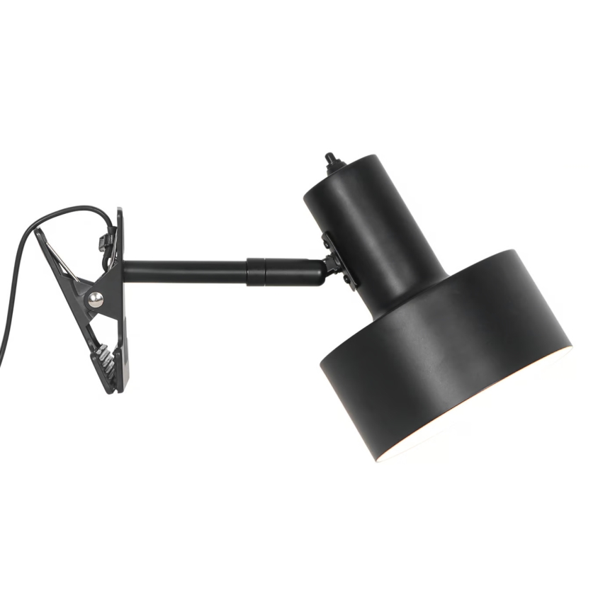 Nordlux - Lampa s klipom MATIS 1xE27/15W/230V čierna