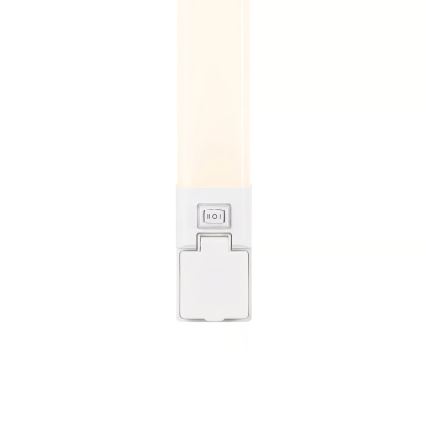 Nordlux - LED stmievateľné osvetlenie kúpeľňového zrkadla so zásuvkou SJAVER LED/15W/230V IP44 60 cm biela