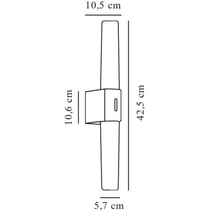 Nordlux - LED Kúpeľňové osvetlenie zrkadla HELVA LED/9W/230V 3000K IP44