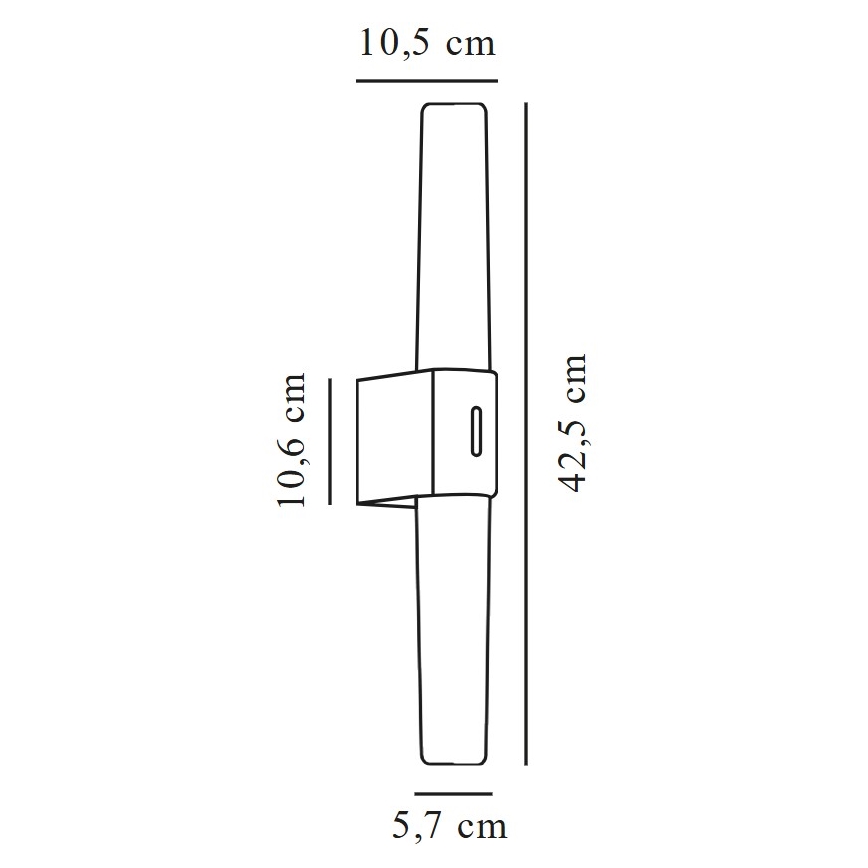 Nordlux - LED Kúpeľňové osvetlenie zrkadla HELVA LED/9W/230V 3000K IP44